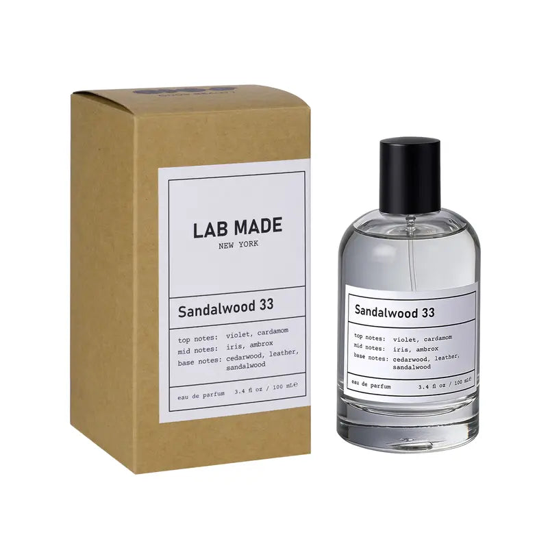 Clean Musk & Santal Eau de Parfum | Lab-Crafted Fragrance | 3.4 oz / 100 ml | Fresh Unisex Fall Scent with Pear, Apple, Citrus, Ambrette, Moss, Jasmine & Cedarwood Notes