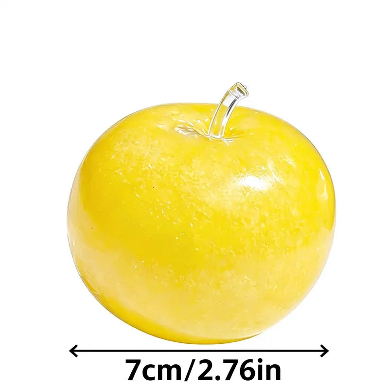 Yellow Apple Slushy Squishy Toy - ASMR Experience for Kids, Soft and Safe Playtime Accessory