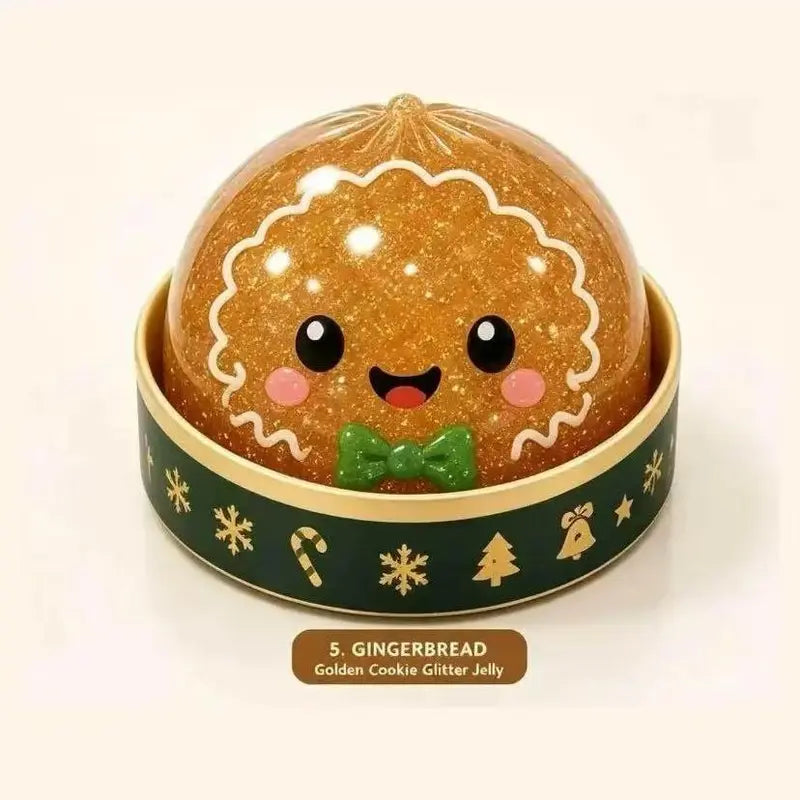 Christmas Dumpling Squishy Blind Box - Set of 6 Kawaii Stretchy Slow-Rising Toys (Santa, Snowman, Reindeer) for Kids, Ideal Holiday Gift, Scrapbooking & Stamping Accessory, Decorative Item
