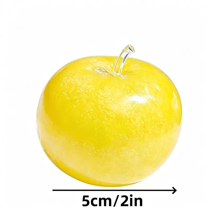 Yellow Apple Slushy Squishy Toy - ASMR Experience for Kids, Soft and Safe Playtime Accessory