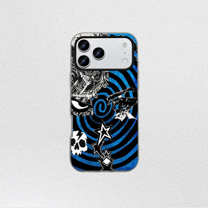 Dark Gothic Skull Monster Soft TPU Shockproof Phone Case for iPhone 13-17 Pro Max Series