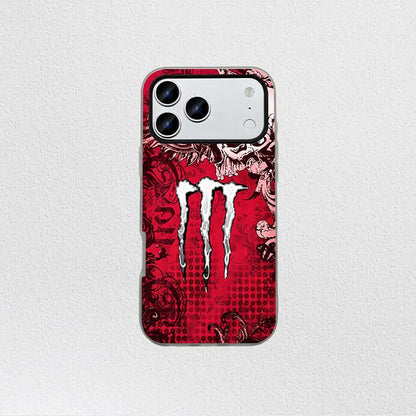 Dark Gothic Skull Monster Soft TPU Shockproof Phone Case for iPhone 13-17 Pro Max Series