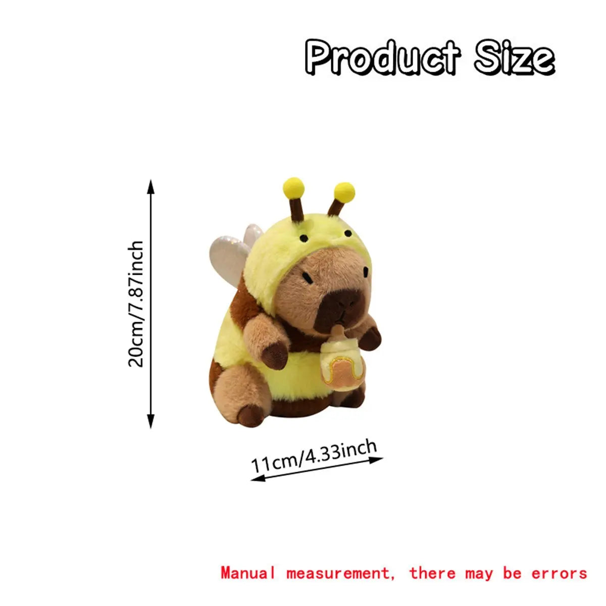 Transforming Capybara Plush Toy with Pull String Mechanism, Soft and Fluffy Stuffed Doll for Halloween and Christmas Decor, Ideal Kids Birthday Gift, Unisex Cuddly Companion