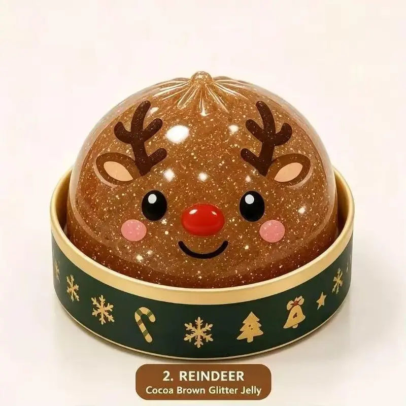Christmas Dumpling Squishy Blind Box - Set of 6 Kawaii Stretchy Slow-Rising Toys (Santa, Snowman, Reindeer) for Kids, Ideal Holiday Gift, Scrapbooking & Stamping Accessory, Decorative Item