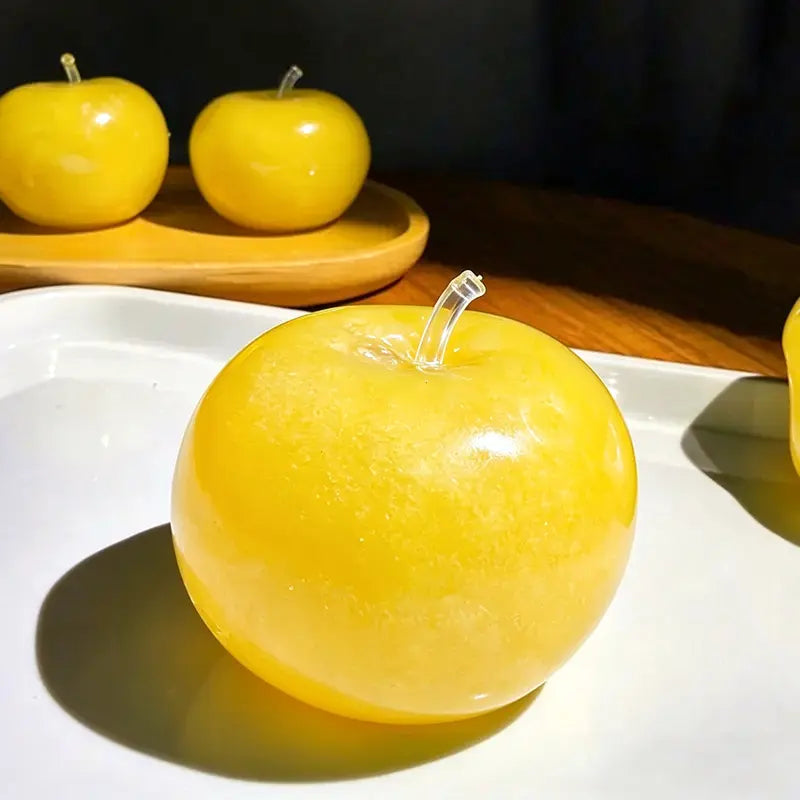 Yellow Apple Slushy Squishy Toy - ASMR Experience for Kids, Soft and Safe Playtime Accessory