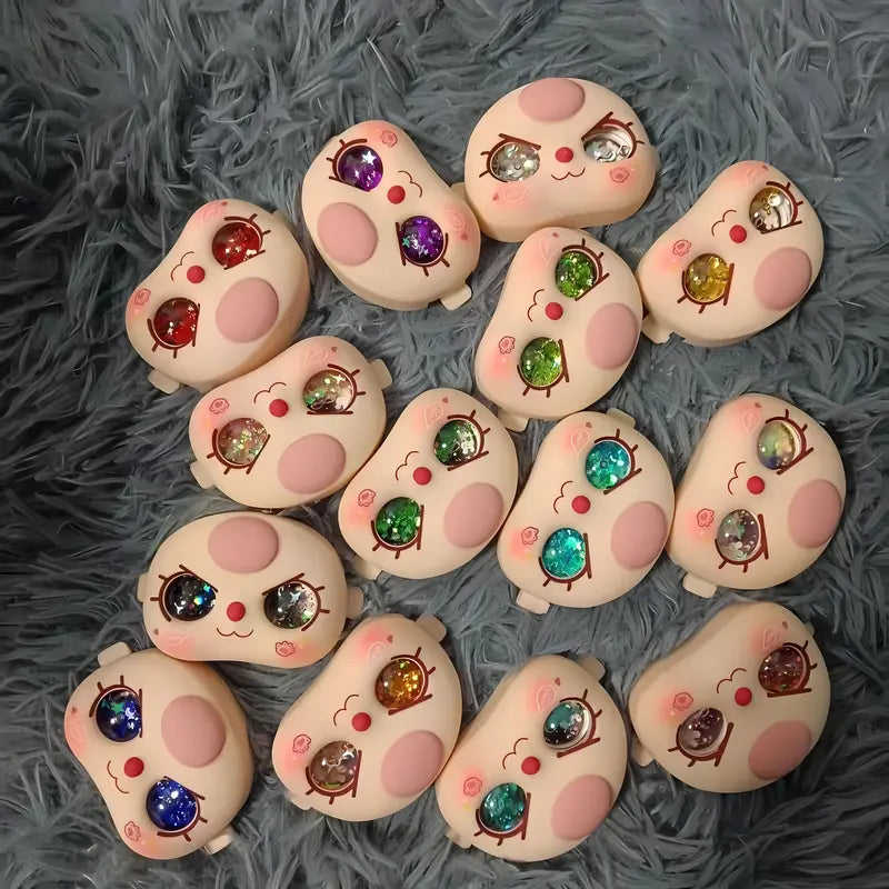 Baby Three 100/200% Plush Toy Blind Box Sand Eye Doll Face Complete Set