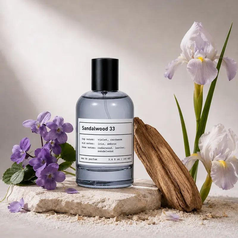 Clean Musk & Santal Eau de Parfum | Lab-Crafted Fragrance | 3.4 oz / 100 ml | Fresh Unisex Fall Scent with Pear, Apple, Citrus, Ambrette, Moss, Jasmine & Cedarwood Notes