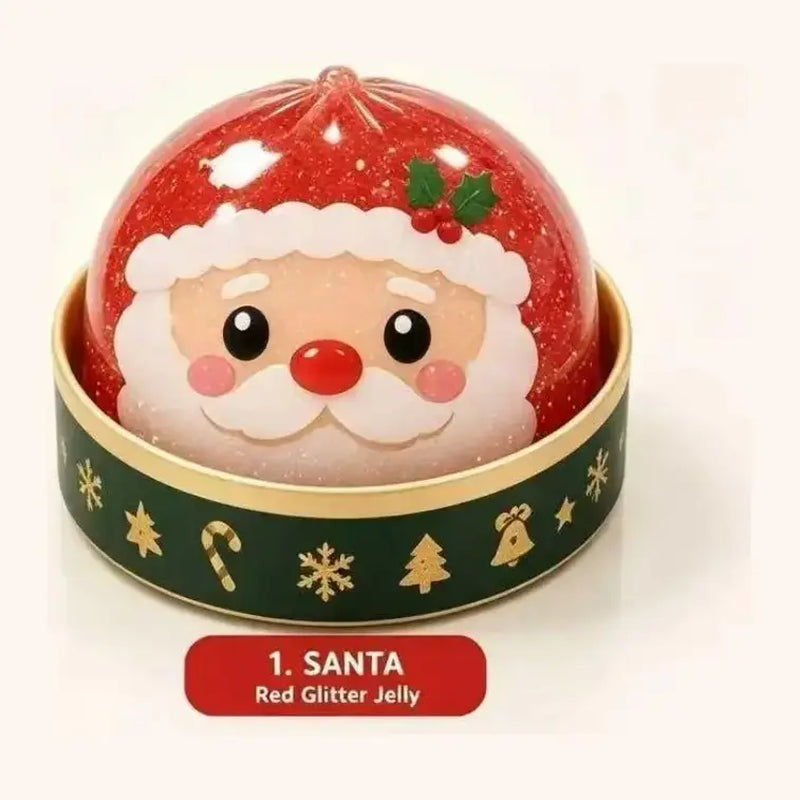 Christmas Dumpling Squishy Blind Box - Set of 6 Kawaii Stretchy Slow-Rising Toys (Santa, Snowman, Reindeer) for Kids, Ideal Holiday Gift, Scrapbooking & Stamping Accessory, Decorative Item